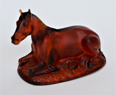  Pferd, Glas Dekoration Top Amber farbenes Glas
