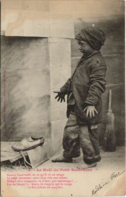 Old postcard AK 5 Le Noel du Petit Ramoneur Bergeret (1138760)