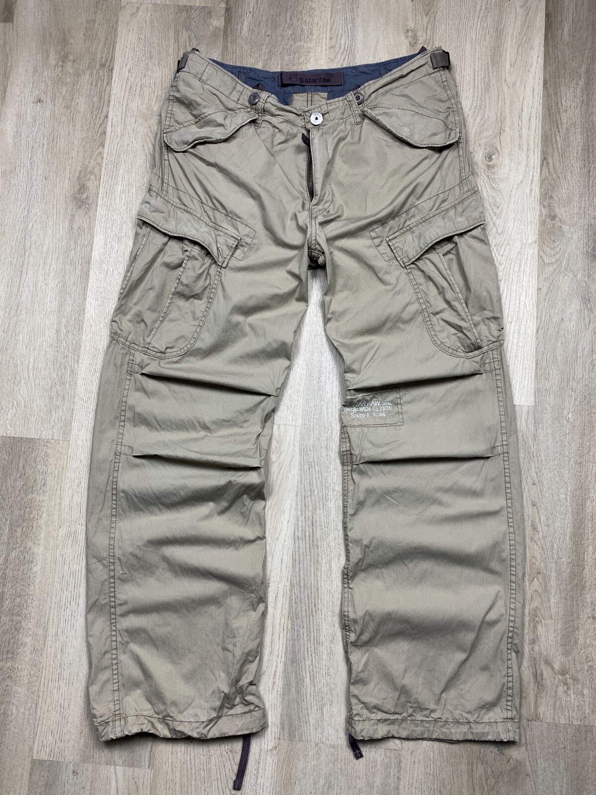 G Star Raw Vintage Mens Cargo Multi Pockets Pants Size 36