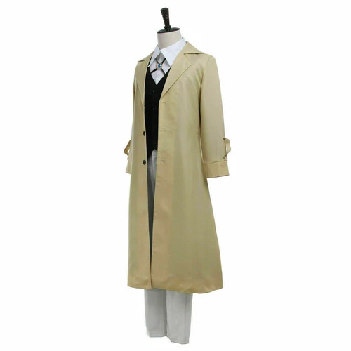 Bungou Stray Dogs Osamu Dazai Cosplay Costume Uniform Comic-con Halloween Wig - Bild 3 von 13