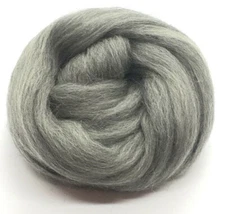 Gray Wool Roving- 5 lb  GREY MERINO Wool Top Roving 