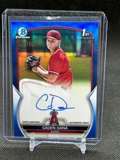 2023 Bowman Chrome Blue Refractor Auto Caden Dana Los Angeles Angels /150