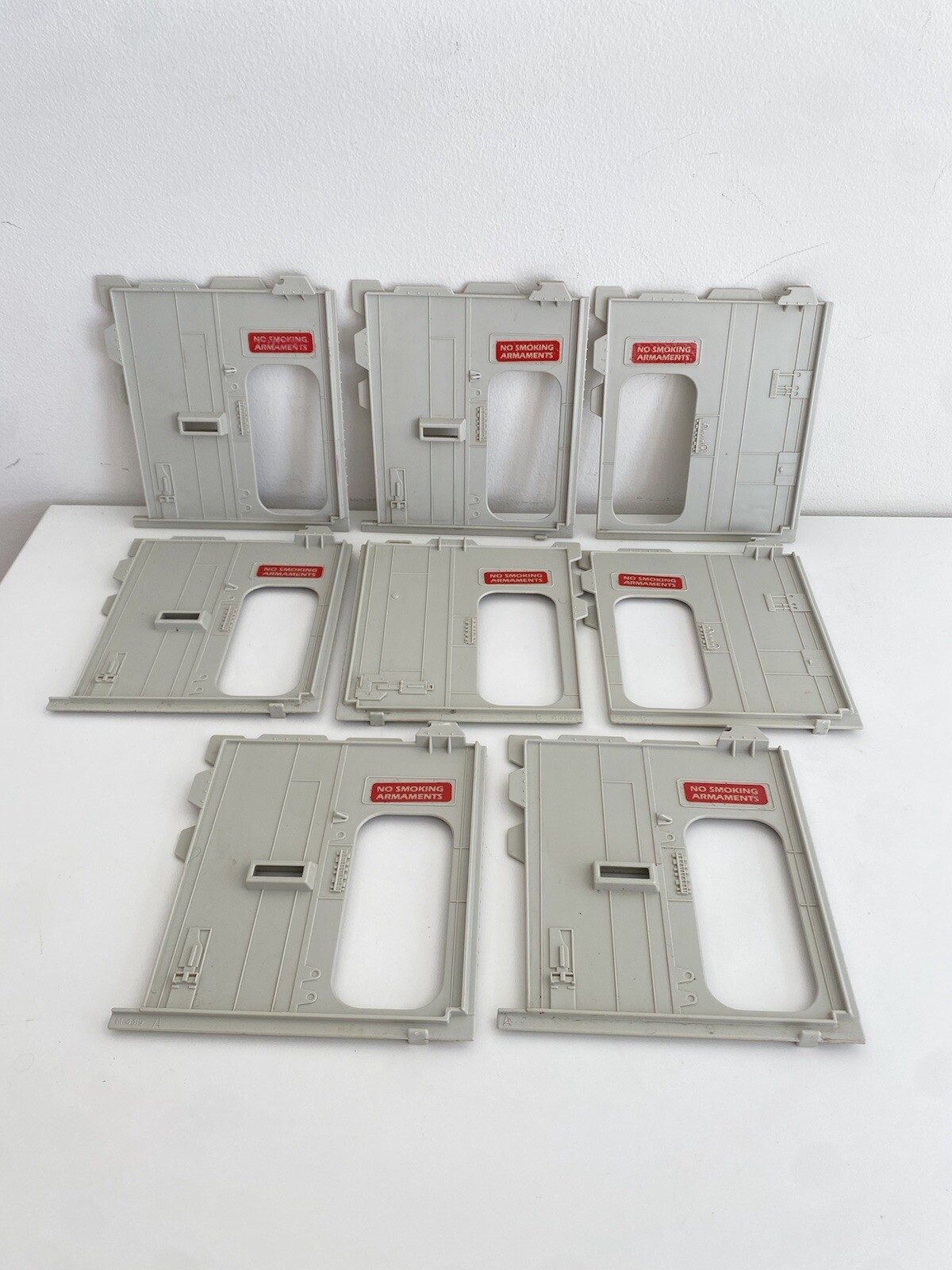 GI Joe Cobra Terror Drome Bulkhead Wall Set of 8 UNBROKEN Part ARAH 1986