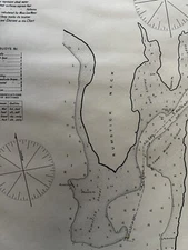 Warren Rhode Island 1901 Eldridge coastal nautical chart map Life savingstations