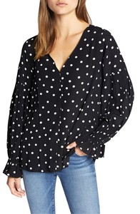 sanctuary polka dot blouse