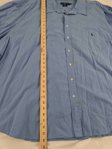 Vintage Ralph Lauren Men's Blake Shirt Size 5XB Blue Checkered - Picture 5 of 8
