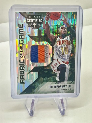 TIM HARDAWAY JR. 2015-16 PANINI TOTALLY CERTIFIED FABRIC CAMO 3 COLOR PATCH #/25 - 第 1/2 張圖片