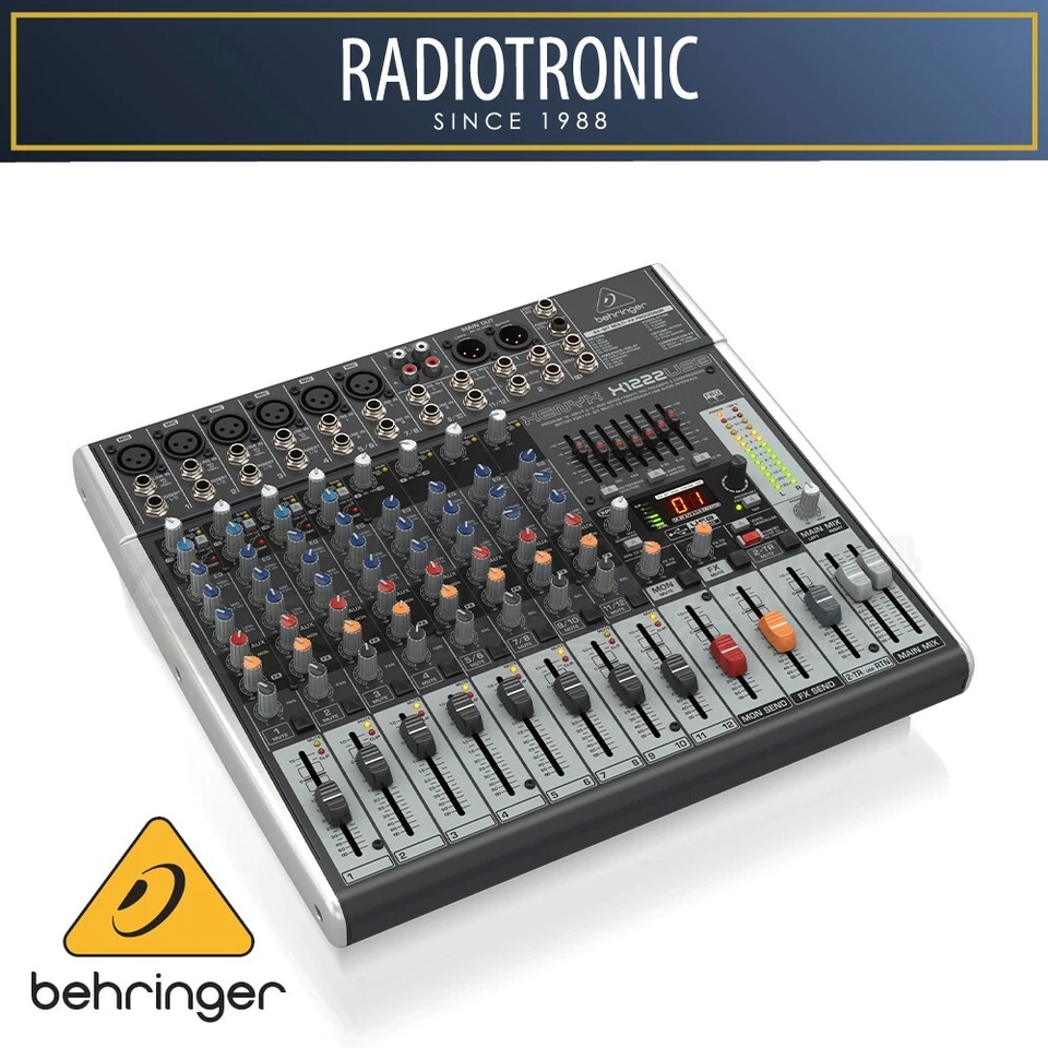 Behringer XENYX X1222USB 12-channel Mixer with USB and Effects - Image 3 of 4