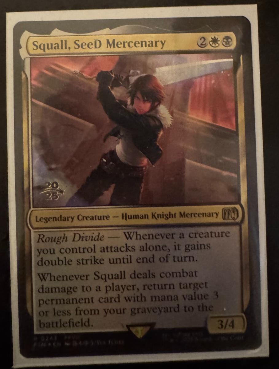 Squall, SeeD Mercenary Prerelease Cards Foil for sale online Squall, SeeD Mercenary Prerelease Cards Foil for sale online