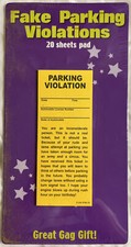 Fake Parking Tickets 20 tickets Parking Violation Gag Prank Gift Sealed