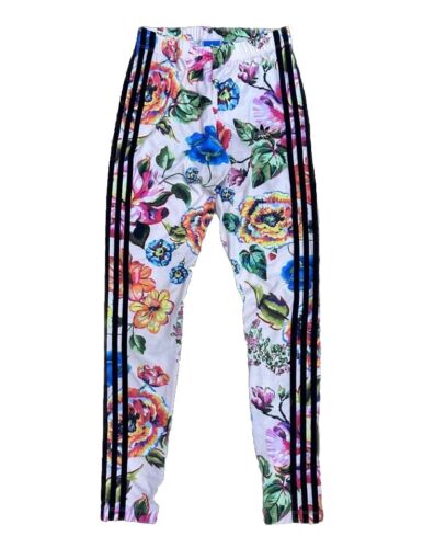 Adidas Originals x Farm Rio Floralita Size XS Floral Rose Pink Leggings BR5116