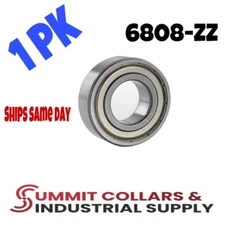 6808ZZ Bearing 40x52x7 Shielded Ball Bearings (1PK)