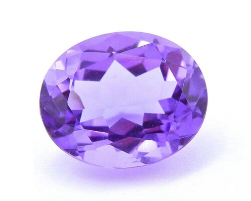 Loose 7mm x 5mm Oval Cut Natural Amethyst Deep Purple Violet Colour 0.70ct - Picture 1 of 1