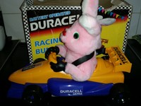Collectable Vintage Racing Car Toy Bunny Collectable Vintage Racing Car Toy Bunny