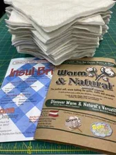 8" Potholder Kit: Insul-Bright Lining Warm & Natural Hot Pad Squares - Makes 6