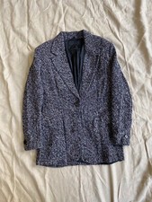 Bogner Vintage Women's Wool Gray Coat Blazer Size M