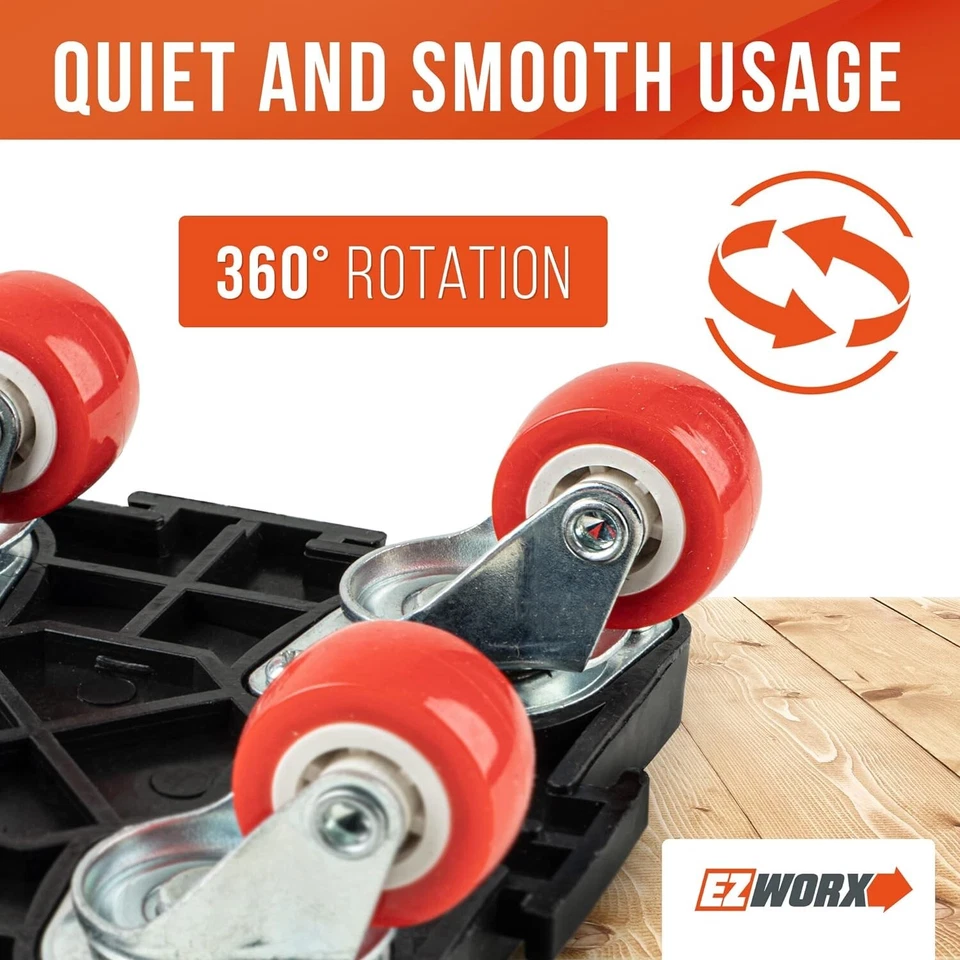 Heavy Duty Furniture lifter moving tool set with 4x 360 rotation sliders - Image 4 of 4