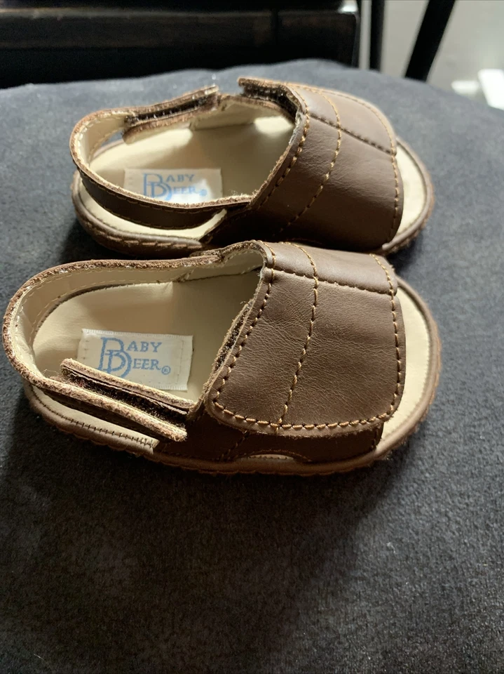 Baby Deer Brown Soft Sole Sandals  Size 0 1 2 3 - Image 4 of 4