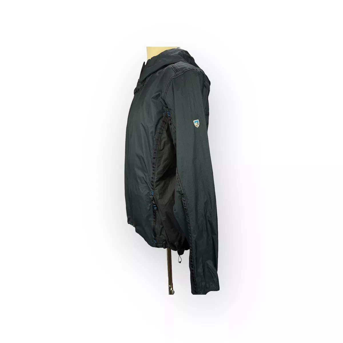 KUHL Blue Mens Parachute Jak Rain Hooded Jacket Size 2XL eBay