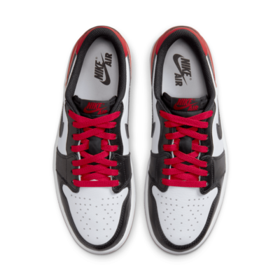 Size 10 - Air Jordan 1 Retro OG Low Black Toe for sale online | eBay