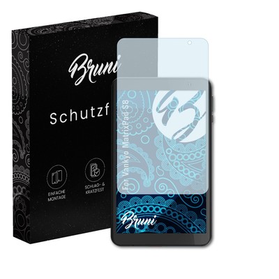 Bruni 2x Folie für Vankyo MatrixPad S8 Schutzfolie Displayschutzfolie
