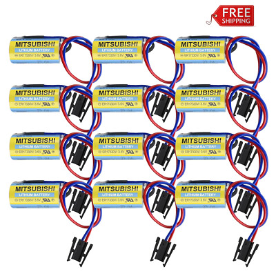12x ER17330V Battery Size 2/3A 3.6V For Fanuc B9670MC Mitsubishi A6-BAT MR-BAT.