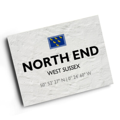 A4 DRUCK - North End, West Sussex - Lat/Long TQ1109
