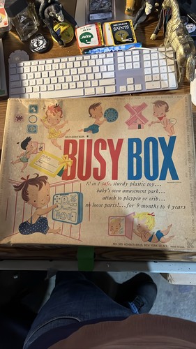 Kohner Busy Box Crib Playpen Toy 1950s 1960s
