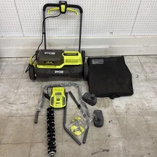 RYOBI ONE+ HP 18V 14" Cordless Dethatcher/Aerator w/ (2) 4.0Ah Batteries&Charger