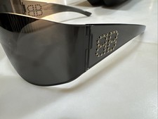 Balenciaga BB0122S Sunglasses Black Cat eye Studded Unisex
