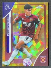 Mateus Fernandes 2025-26 Topps Chrome Sapphire Premier League Gold Base /50 #183