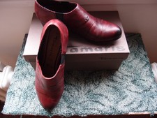 Sportlicher roter Damen Knöchel Slipper in Gr. 39 von Tamaris