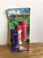 Bonne Bell Lip Smacker Grape Jelly Red Raspberry Peppermint 3 Pack Vintage Seal