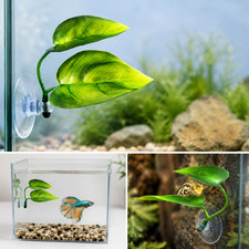 Betta Fish Leaf Hammock Aquarium Plant Decor Fish Tank Resting Ornament