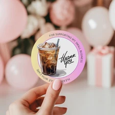 56 THANK YOU SEALS LABELS STICKERS FOR SMALL BUSINESS, CRAFTS, PARTIES 2 INCH