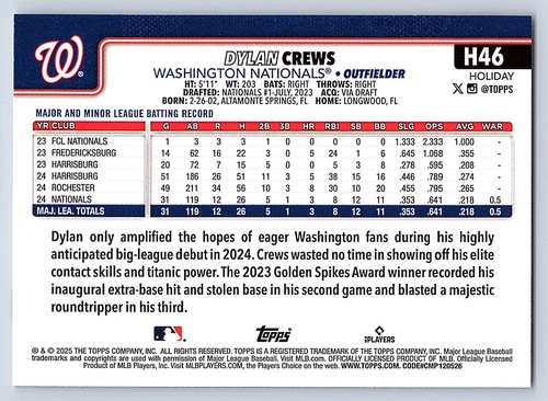 2025 Topps Holiday Base  # H 1 - H 200  - PICK YOUR CARDS - 第 84/318 張圖片