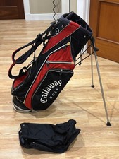 Callaway XTT Golf Stand Bag w/ Dual Strap + Rain Hood - 7 Way Dividers Red/Black