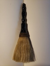 Antique Victorian 19th C. Horse-hair Wood Handle Brush