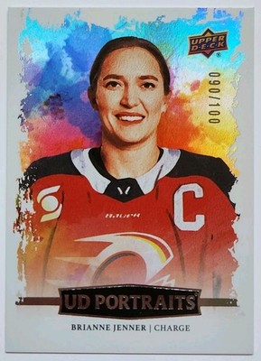 Brianne Jenner 2025-26 Upper Deck PWHL UD Portraits Rainbow #UDP-2 090/100