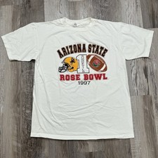Vintage 90s Rose Bowl Arizona State Single Stitch T Shirt 1997 NCAA