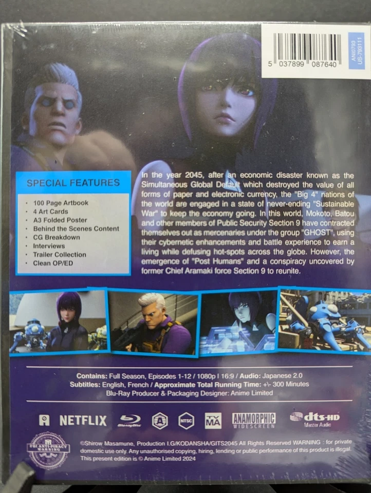 Ghost in the Shell: SAC 2045 Season 1 Collectors Edition BLURAY - Bild 3 von 3