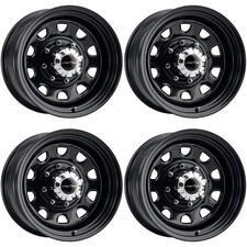 Set Of 4 Vision 84 D Window 17x9 8x6.5 -12mm Gloss Black Wheels Rims 17 Inch