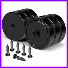Heavy Duty Magnets with Hole 150LB Strong Neodymium Wall Mount Magnets 6 Pack