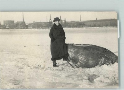 13135997 - 2390 Flensburg on ice in the frozen port of Flensburg, port/