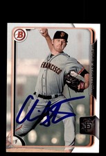 Signed Baseball Card Auto Chris Stratton 2015 Bowman #BP54 San Francisco Giants