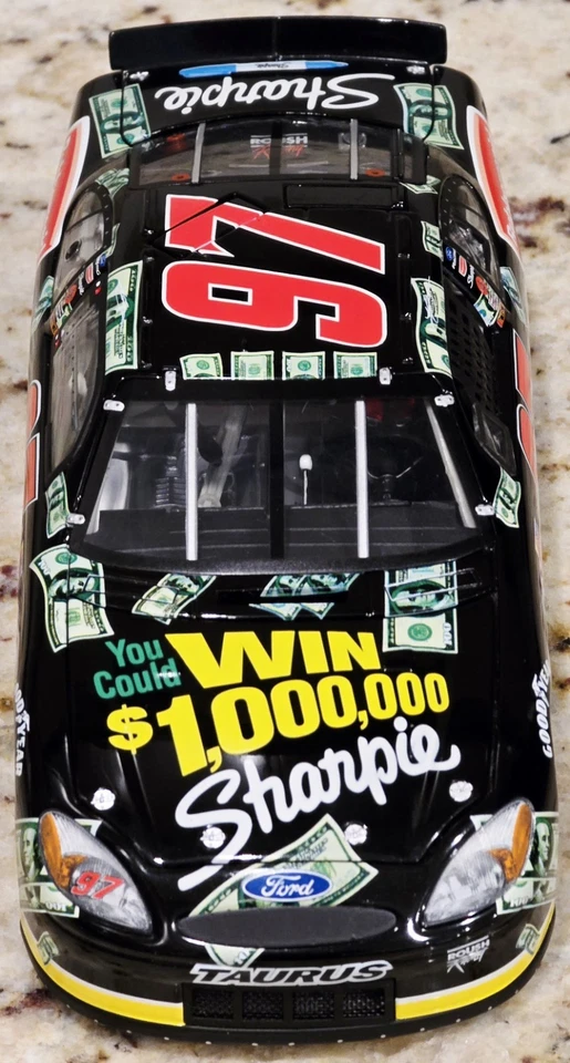 2002 #97 Kurt Busch Sharpie Taurus 1:24 Diecast 1ª Copa Victoria Bristol Team Calibre Foto 3 de 4