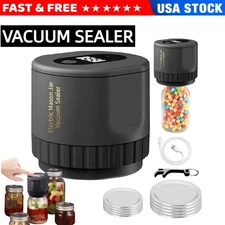 Mason Genie Vacuum Sealer 80kPa Mason Jar Vacuum Sealer USB Charge Electric USA