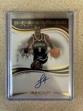 Lonnie Walker IV 2023 Panini Immaculate Heralded Signatures Auto - /99 Nets Mint