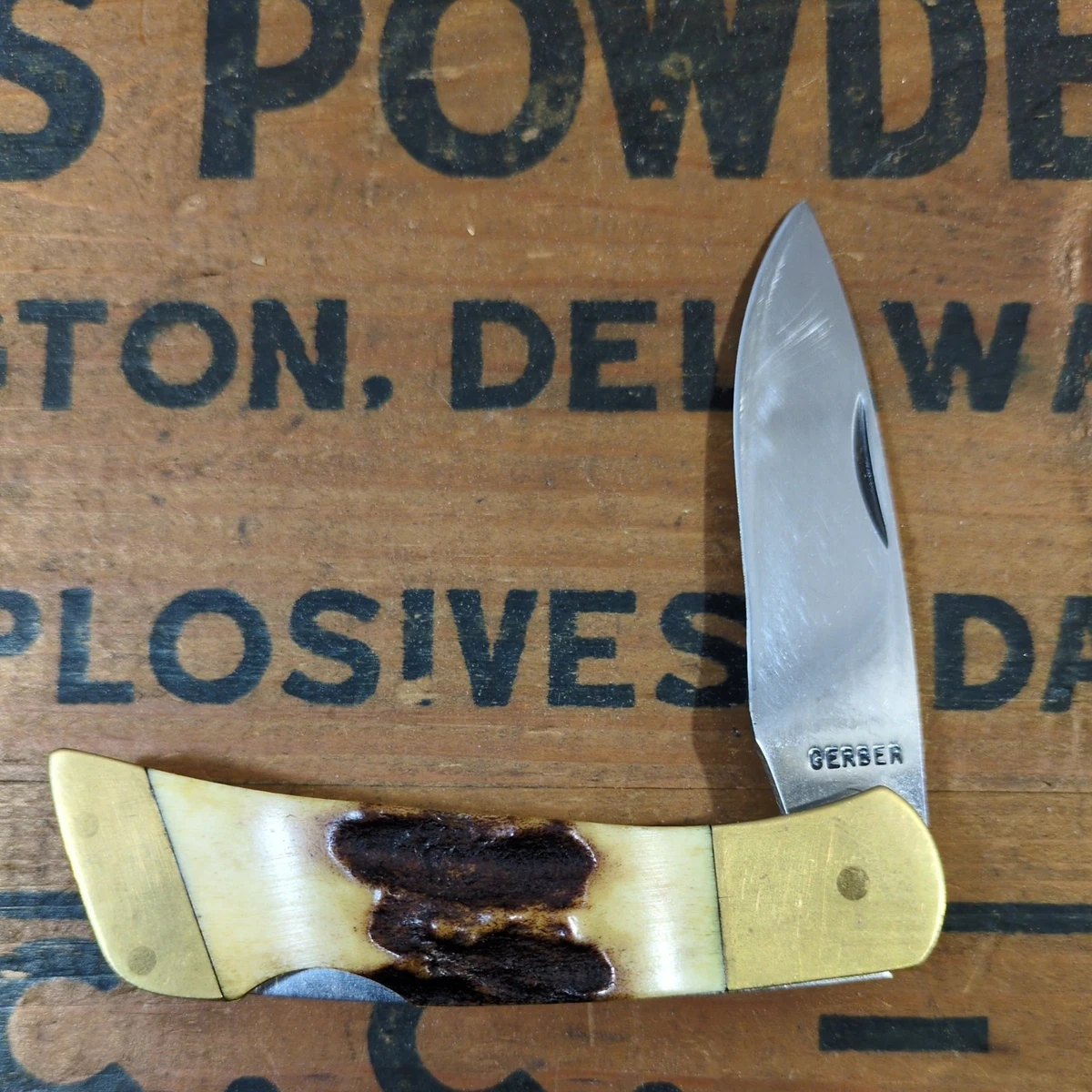 Gerber Sportsman Knife In Collectible Vintage Factory Manufactured