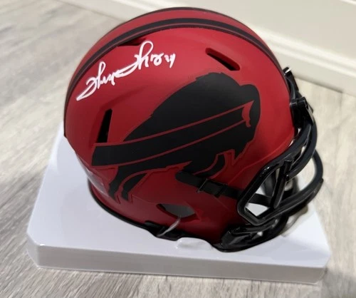 BUFFALO BILLS Thurman Thomas #34 SIGNED RIDDELL RAVE MINI Helmet